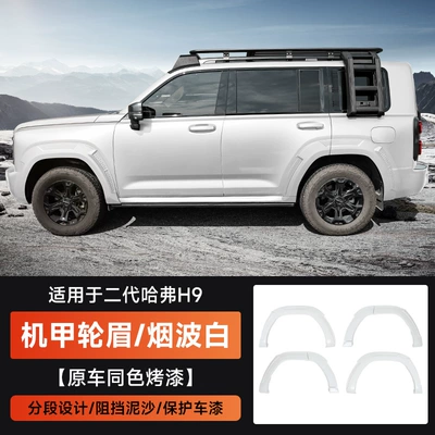 Wheel eyebrow H9 Special Anti-Scratch Wheel Arch Wide-Body - second-generation-haval-h9-mecha-wide-body-wheel-arch-smoky-white