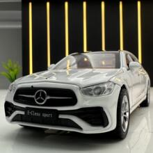 新豪迪合金车模1比32大奔E300L发声回力灯光玩具汽车音乐模型摆件