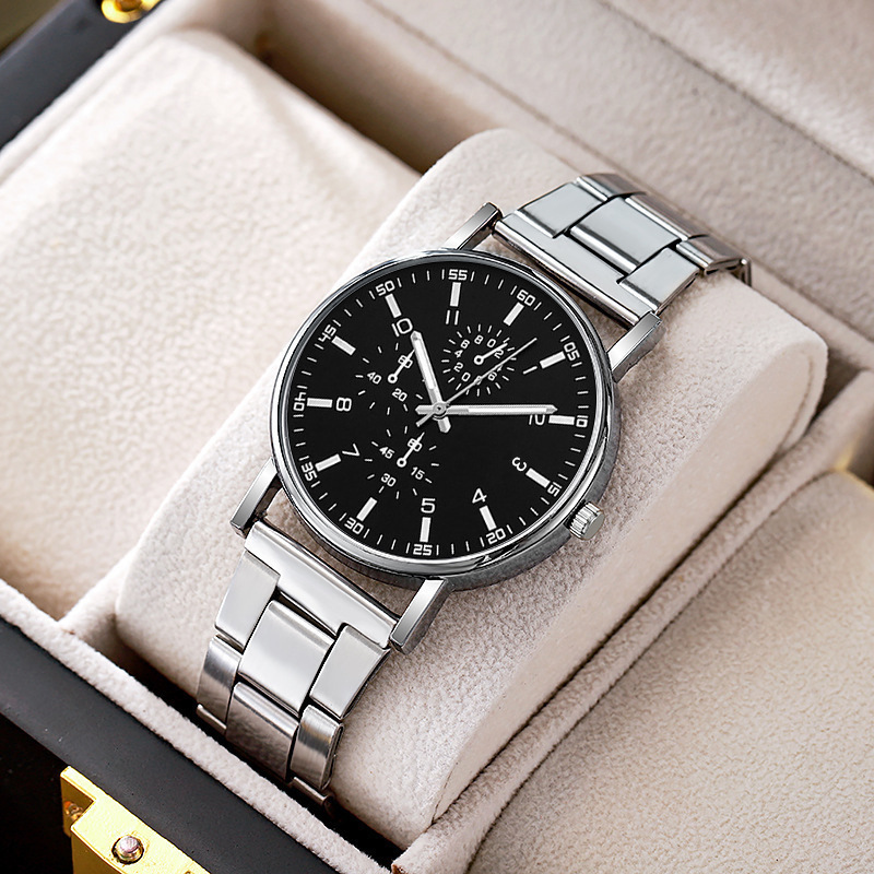 メーカー直営シンプルwatch安いプレゼント腕時計卸売り _ 合金帯石英腕時計男性ビジネススーツ|undefined