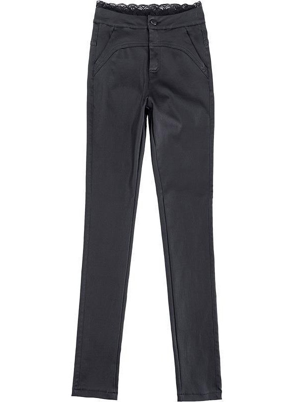 Pantalones de cuero mate para mujer, novedad de verano 2026, leggings de cintura alta versátiles y ajustados, pantalones delgados que estilizan la figura. image 6