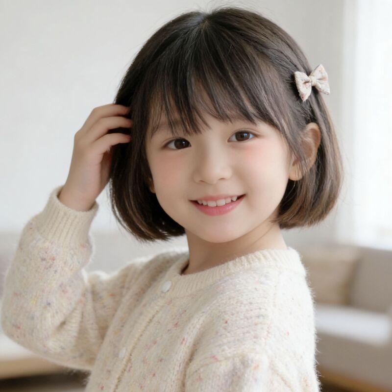 Children's Wig, Cute Bob Style, Long Straight Hair with Bangs, High-Temperature Synthetic Hair, Headgear-Style, Baby Photo Prop, Short Hair Children's Wig, Cute Bob Style, Long Straight Hair with Bangs, High-Temperature Synthetic Hair, Headgear-Style, Baby Photo Prop, Short Hair