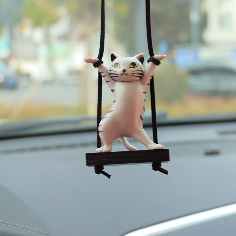 Twisted Waist Cat Car Pendant Car Interior Decoration Supplies Car Pendant Pendant Car Charms Car Supplies Batch