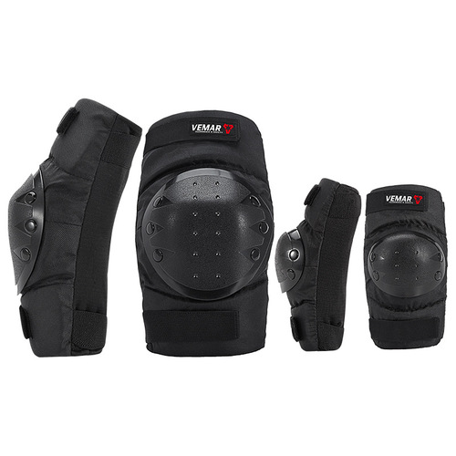 Wholesale motorcycle protective gear, off-road riding protective gear, anti-fall knee protection, elbow protection equipment, short leg protection gear, four-piece set