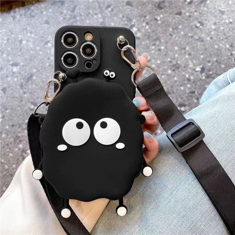 Suitable for Apple 16Pro Mobile Phone Case, All-Inclusive Iphone17 Coin Purse, 18Promax Soft 15 Women's 8P Anti-Fall 14