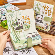 熊猫手账本女孩高颜值六一儿童毕业奖励笔记本本子礼盒套装