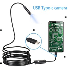 USB Snake Inspection Camera HD Type C Cameras Flexible Cable