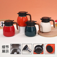 316不锈钢保温杯大容量焖茶壶便携家用手柄按压茶水分离泡茶杯