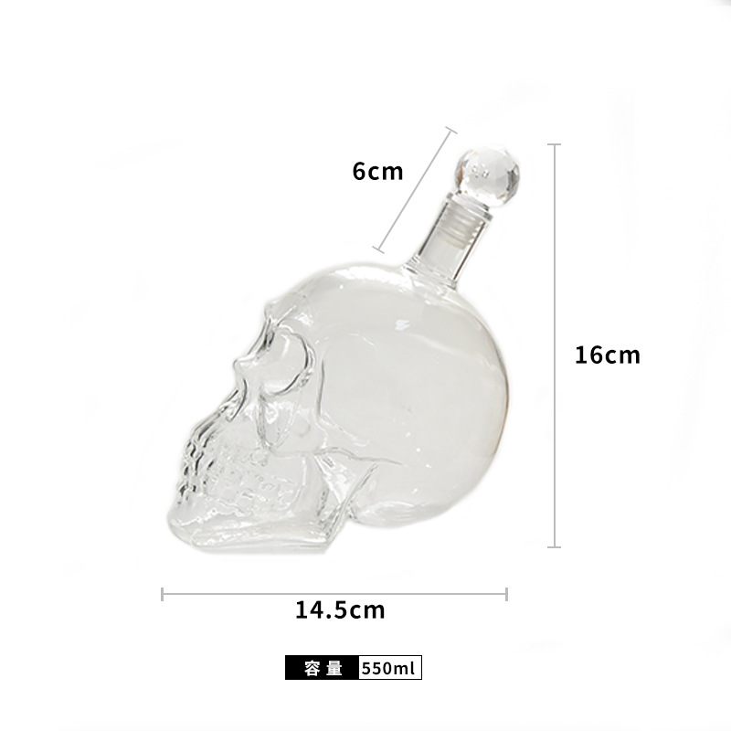 550ml decantador de cráneo