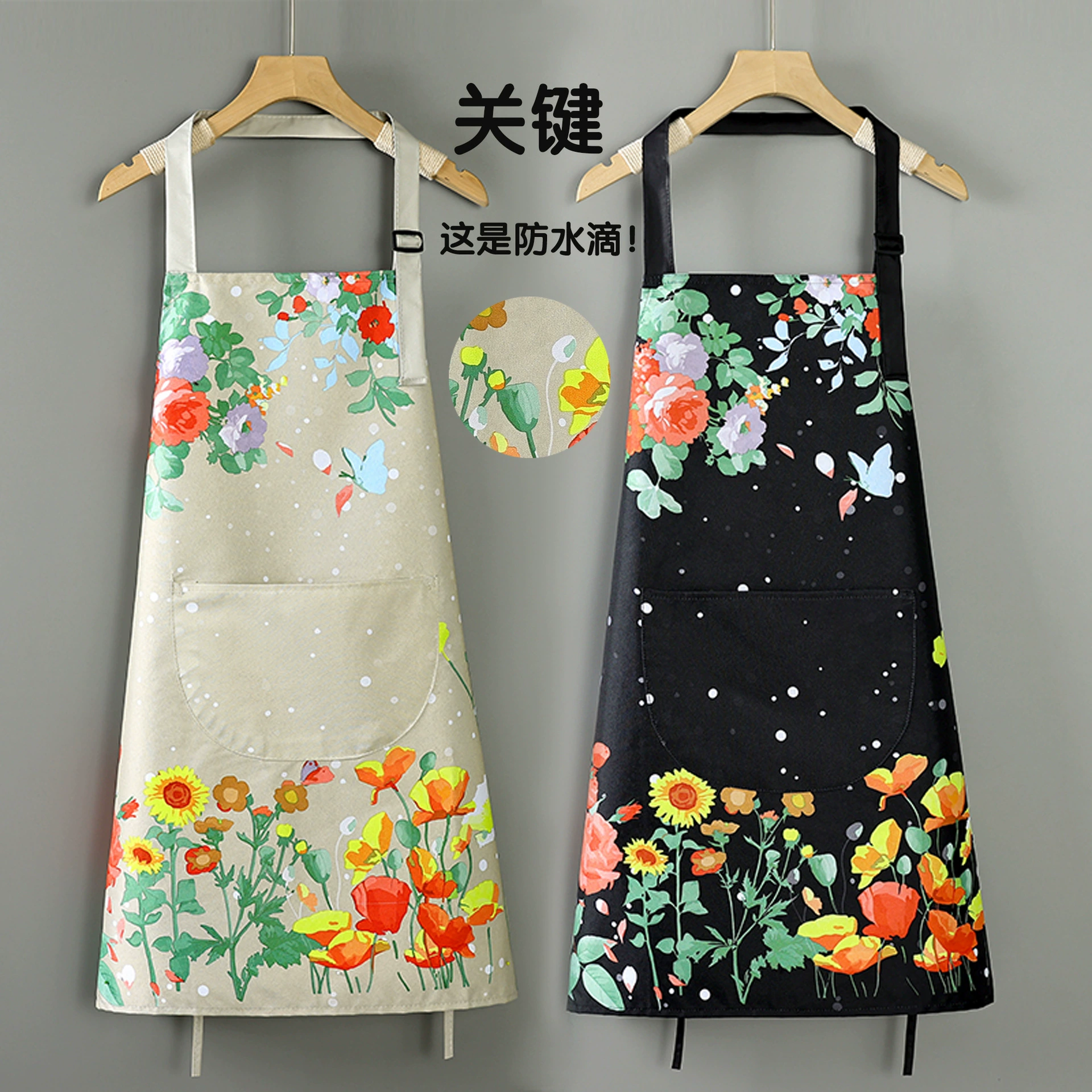 Фартук домашняя кухня Приготовление пищи для взрослых Симпатичные иностранные рукава водонепроницаемый и дышащий масло кейтеринг работа для мужчин на работе