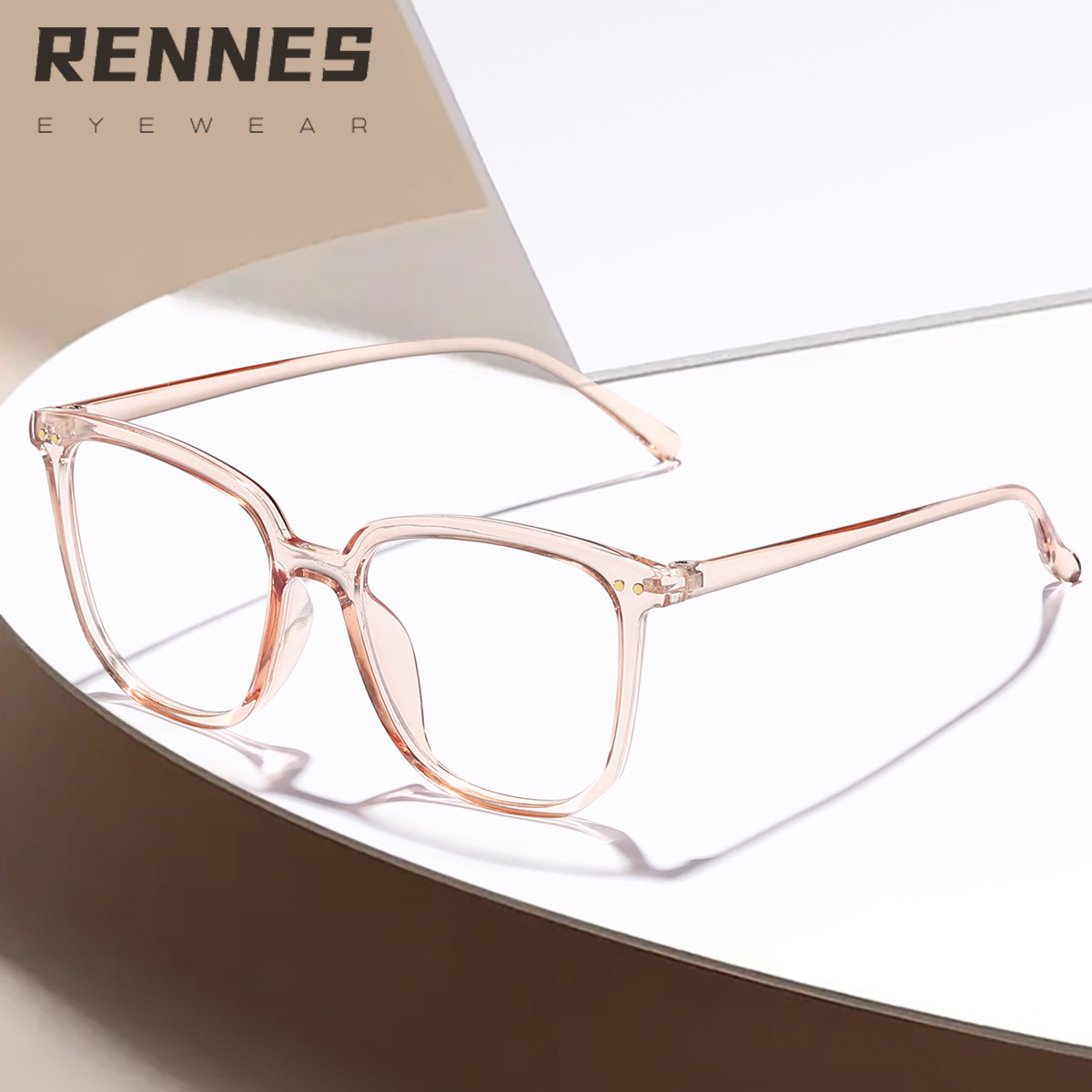 Nuevo retro marco negro cara llana pequeña red rojo mismo estilo gafas anti-radiación anti-azul luz miopía marco gafas