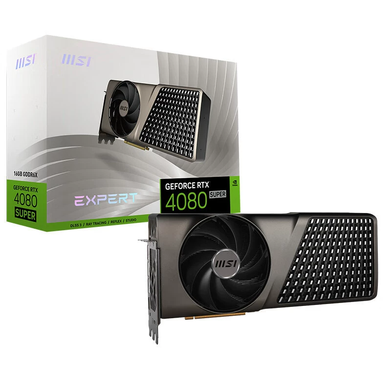 MSI RTX 4080 Super 16G Expert graphics card GPU game AI design intelligent learning computer