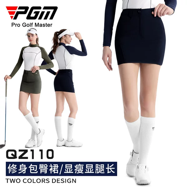 PGM Golf Clothing Women's Women's Skirt Top Hip Skirt Tight Waist Sports suit Long Sleeve T-shirt Clothing