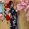 No. 8 kimono comes with a simple girdle and fan (bow tie, inner outfit is photographed separately)