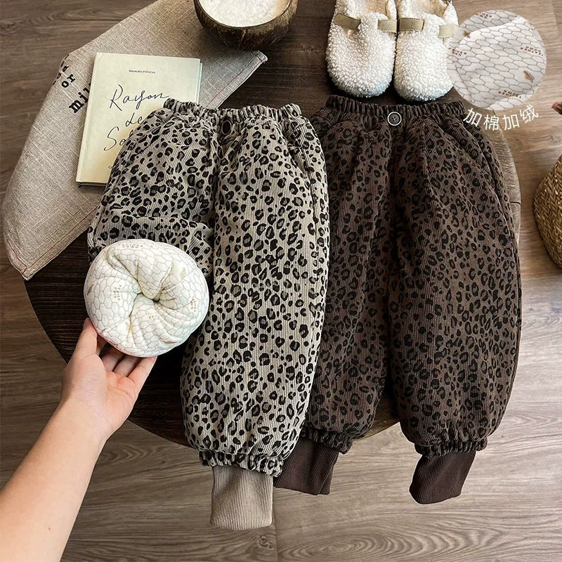 Children's winter quilted trousers, increased thickness