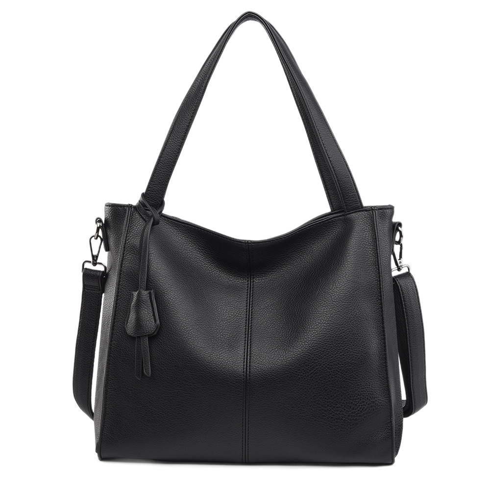 New Stylish And Simple Tote Bag, Large Capacity Soft Leather Tote Bag, Sophisticated Commuter Crossbody Bag For Women._voghion.com