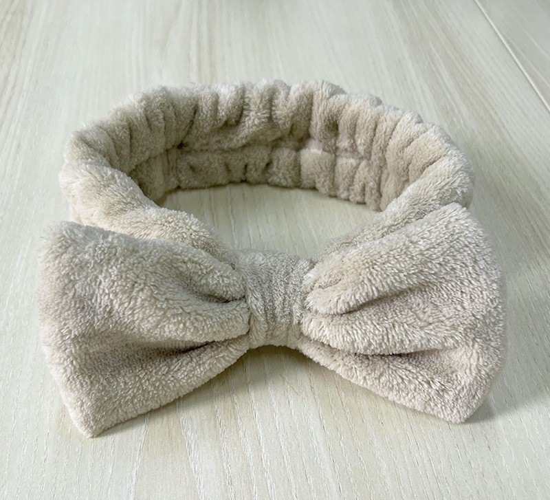 Bow Europa y América transfronterizos peluche correa de pelo pulsera lavado facial pulsera spa absorción de agua sudor impermeable