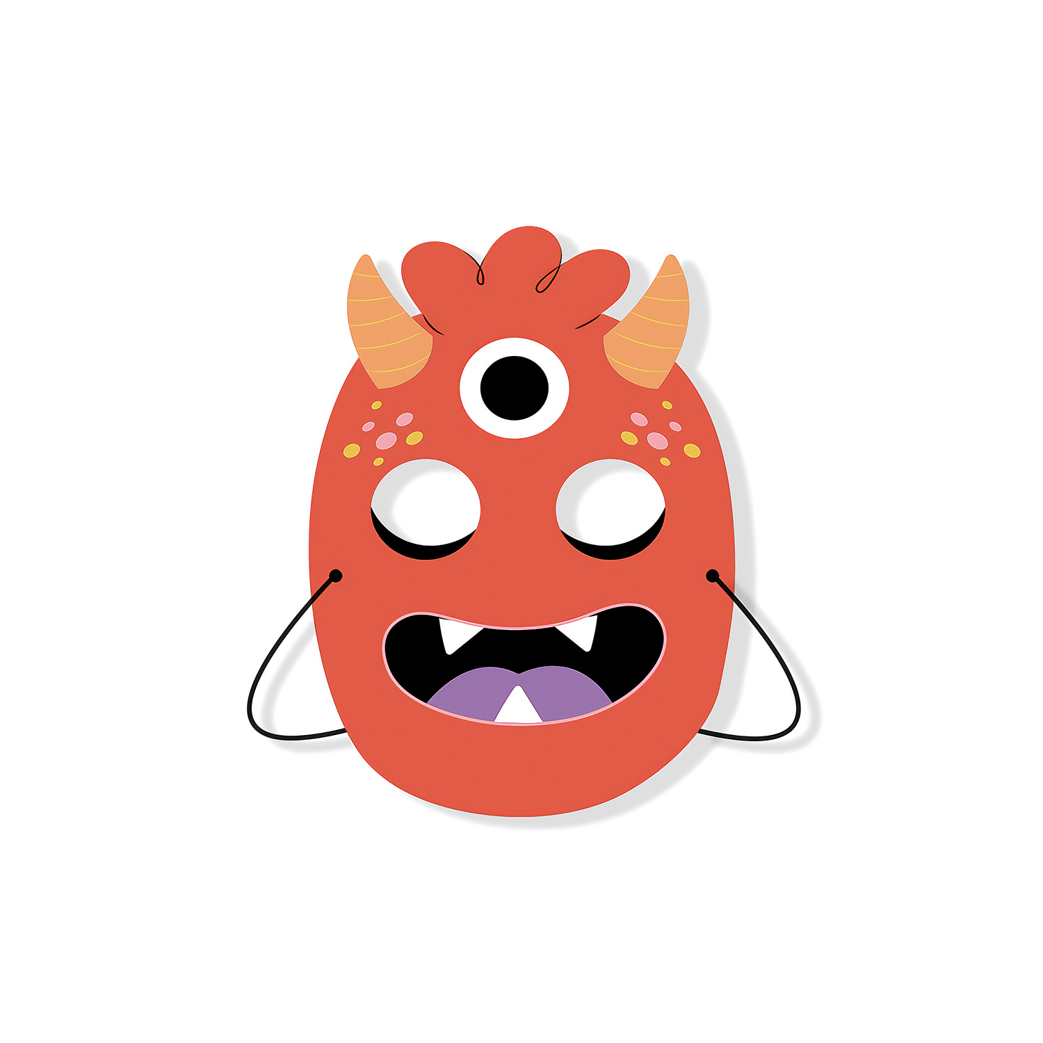 Halloween blanco máscara de cartón kindergarten hecho a mano DIY material creativo dibujos animados niños mascarada apoyos