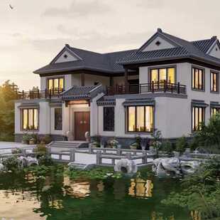 Ll Heavy and Light Steel Frame Structure House New Rural Self-Built House Steel Wood B&B Wooden House Fine Decoration Package Construction