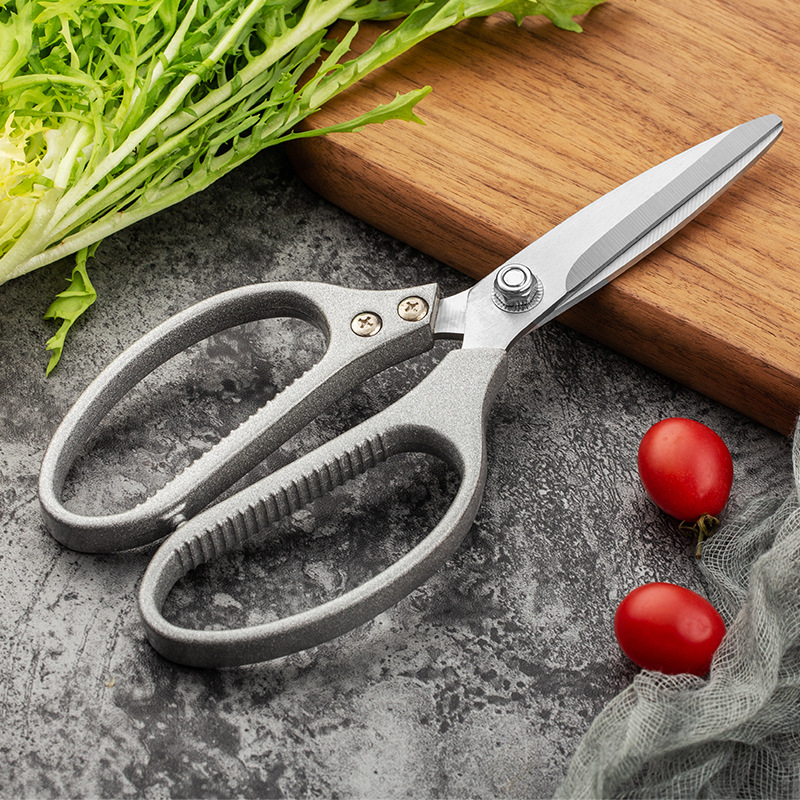 SK5 Aluminum Handle Cutting Aluminum Kitchen Shears Powerful Chicken Bone Shears Food Shears Multi-purpose Household Shears Dropshipping One Piece