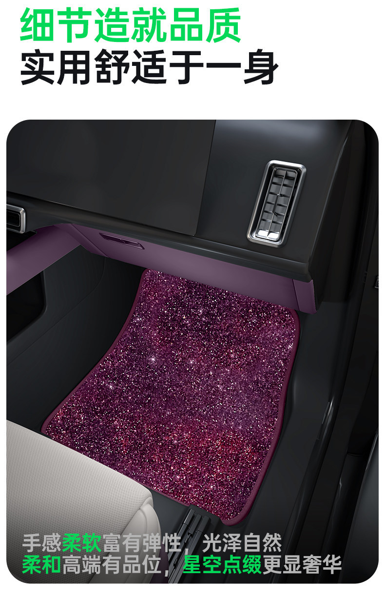 Suitable for Aito M6 Floor Mats, Starry Sky Carpet Surface, 2026 Model Huawei Car Interior Modification Accessories, Trunk Supplies