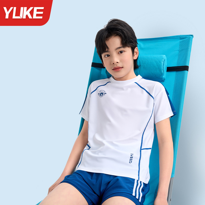 Children's Swimwear Boys Split 2025 New Style Big Boys Swimwear Quick-drying Sunscreen Swimming Equipment suit