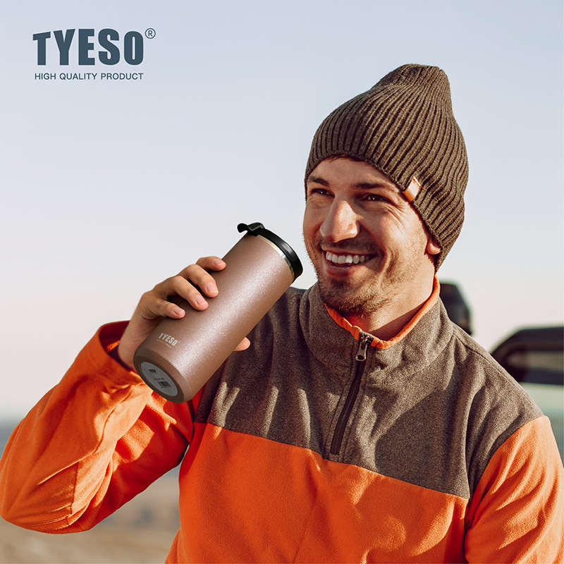 TYESO Taishuo コーヒーフレンチプレスポットポータブル屋外手淹れコーヒーカップ 304 ステンレス鋼フレンチプレス断熱カップ|undefined