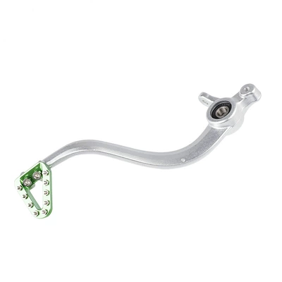 Off-Road Motorcycle Modification Accessories, Motorcycle pedals - silver-brake-lever-brake-head-green