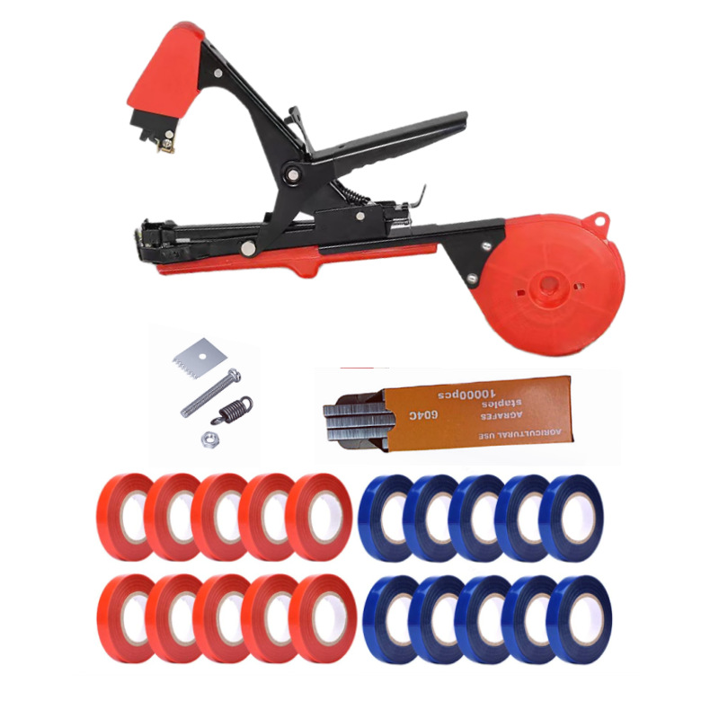 새로운 검은 색과 빨간색 바인딩 기계 20 롤 바인딩 테이프 1 상자 네일 블레이드 액세서리