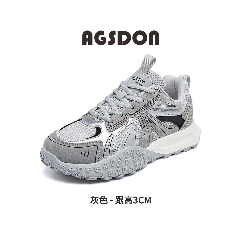 Augu Shi Deng grueso zapato padre mujer 2025 nuevo primavera y verano ligero retro zapatos de entrenamiento alemán zapatos deportivos casuales Agan