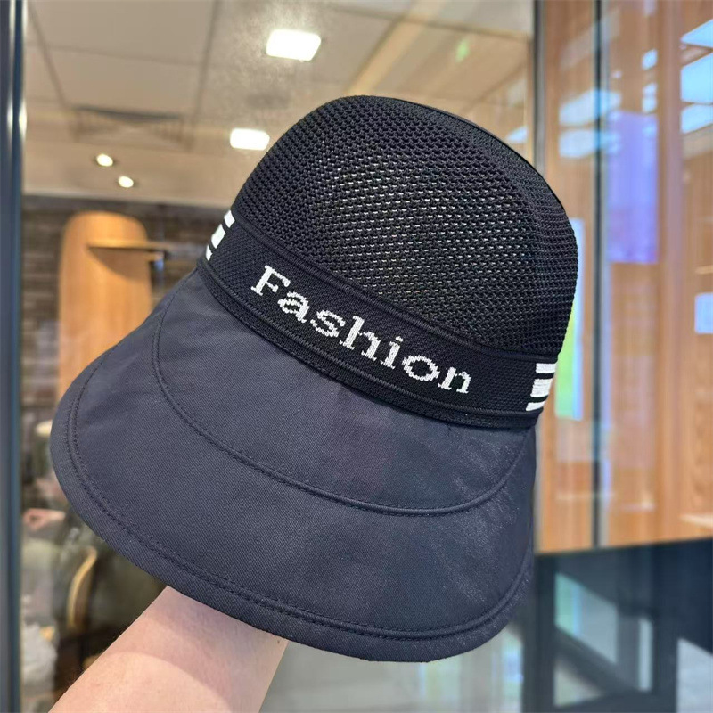 Mujeres de verano nuevo sombrero de sombrero solar alargado sombrero de sombrero solar de borde grande sombrero de verano vacío anti-UV sombrero solar plegable al aire libre