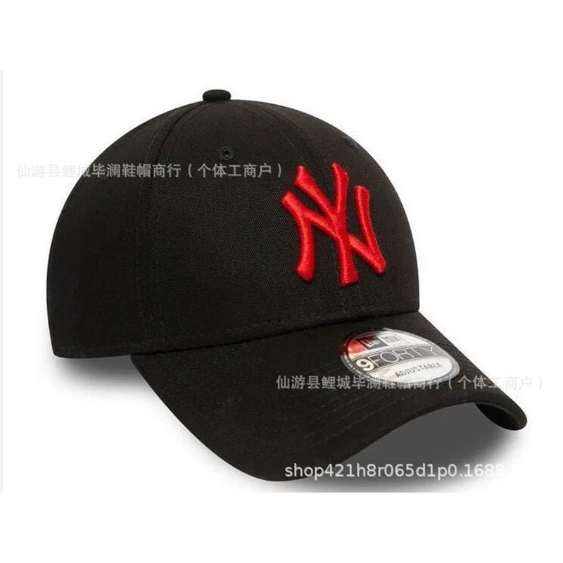 跨境韩版NY遮阳弯檐鸭舌帽高品质棒球帽洋基队刺绣硬顶男女百搭运|undefined