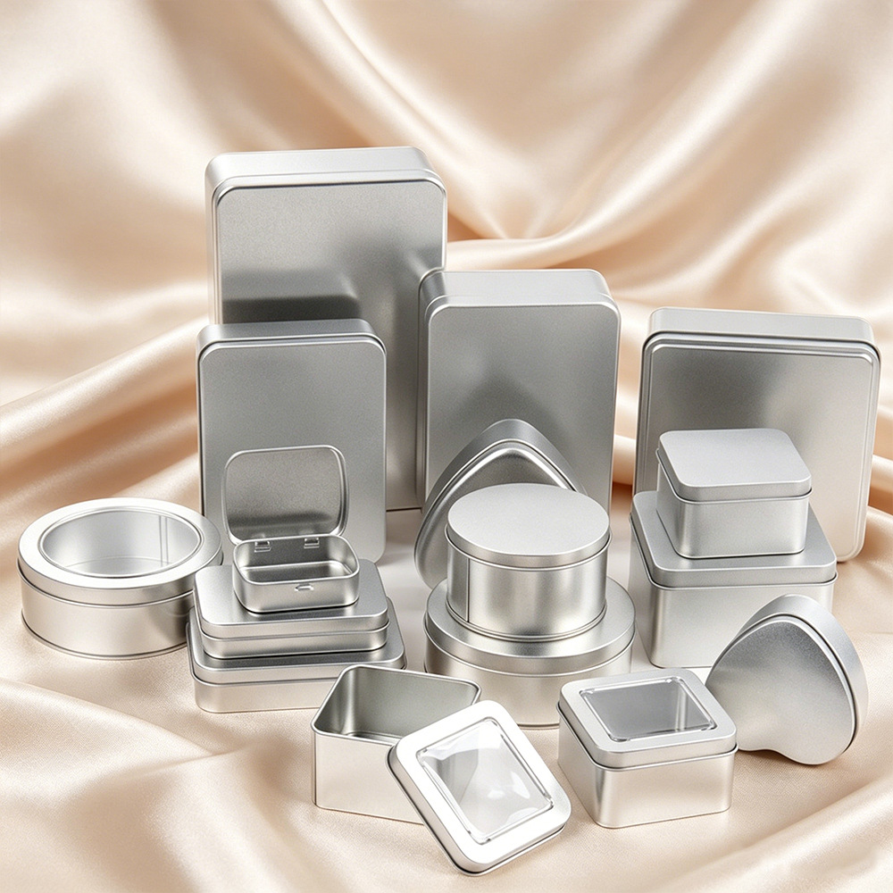 Multifunctional square rectangular tin box