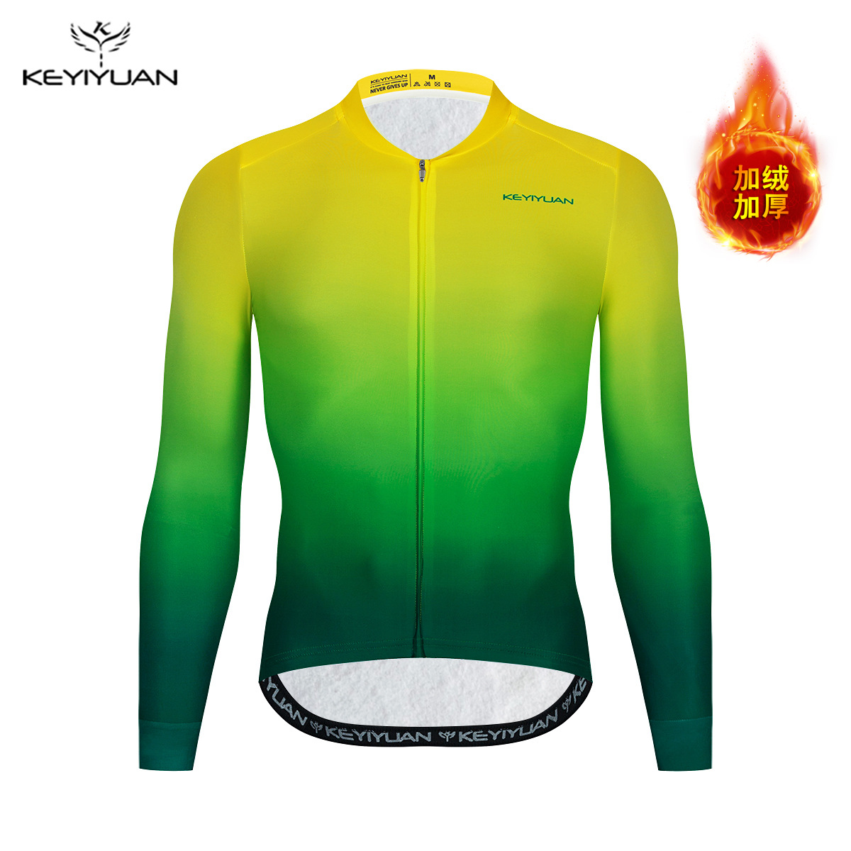 양털 노란색 녹색 그라디언트