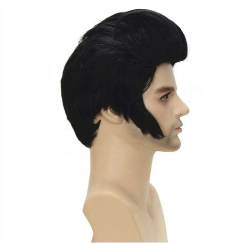 Rock star wig, Elvis wig, prom wig, party performance wig, Elvis costume wig