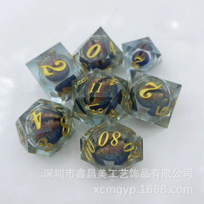 Exclusively available overseas for shakeable eyeballs DND Dungeons and Dragons TRPG game polyhedral creative dice angular tree
