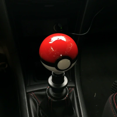 Car modification accessories Pokemon Elf ball gear shift ball wave stick head personality decoration hanging gear set (Other Automotive Interior Supplies) - gear-head-single-elf-ball-does-not-contain-screws