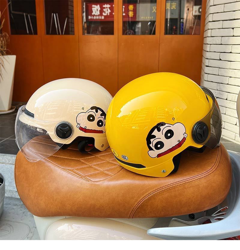 Crayon Shin-chan 3C Certified Electric Motorcycle Helmet