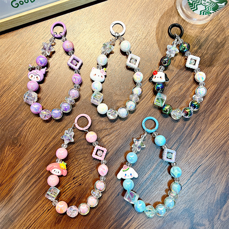 Cuentas Sanliou cadena de caja de teléfono móvil en vivo muñeca colgante para evitar la pérdida de pequeños regalos de estudiantes al por mayor