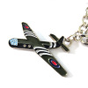 Metal keychain, airplane, pendant, 2023 collection