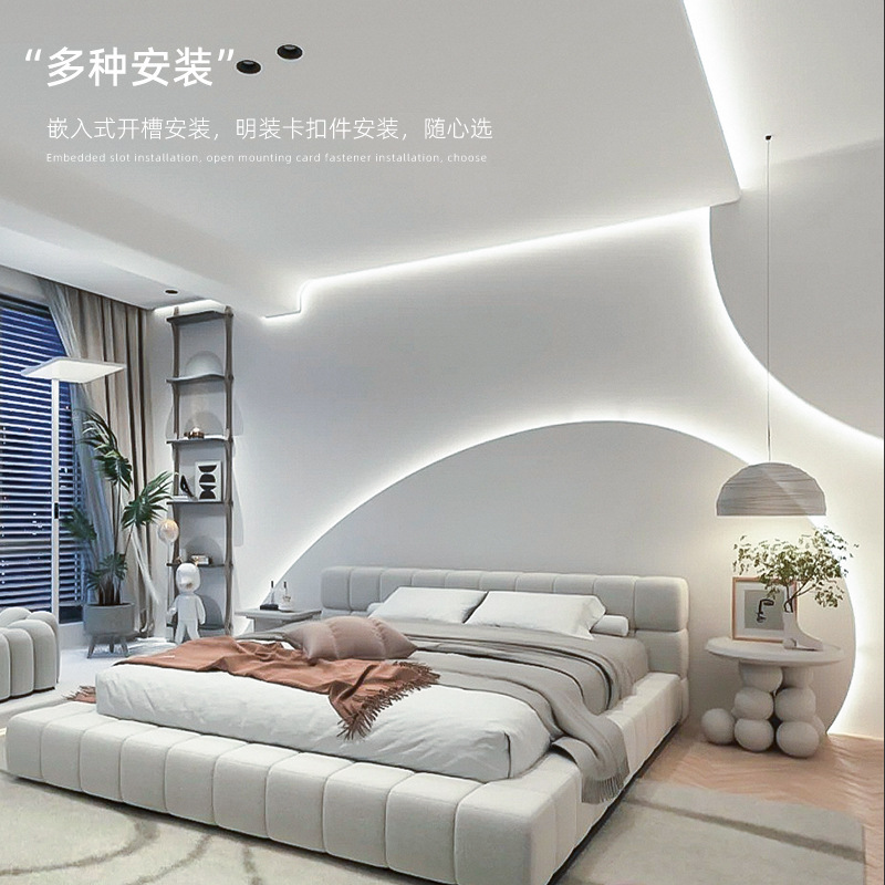 LED フレキシブルシリコンライトストリップソフトラインライトリニアライトリビングルーム隠しアルミ溝リニアライト高表示|undefined
