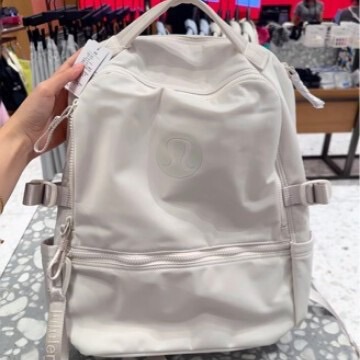 Cross-Border Lulu Backpack Women's 22L Large Capacity Nylon Waterproof Computer School Bag Sports Leisure Business Backpack Cross-Border Lulu Backpack Women's 22L Large Capacity Nylon Waterproof Computer School Bag Sports Leisure Business Backpack