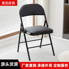 厂家简约折叠椅子便携式办公椅职员椅培训椅会议椅家用电脑靠背椅