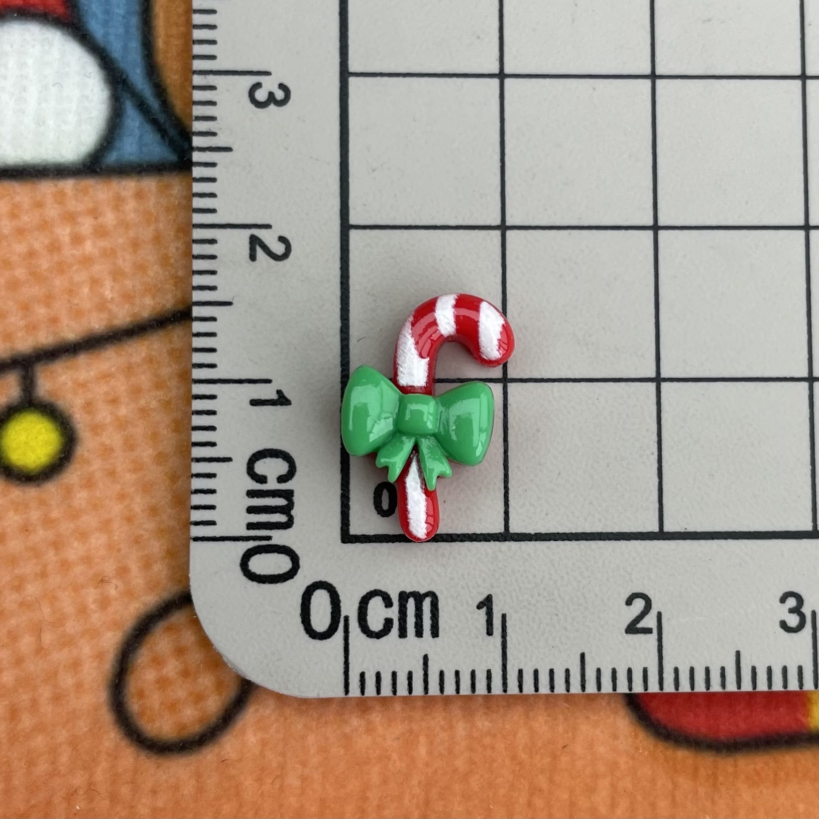 Mini crema pegamento borde a juego Navidad superficie brillante tamaño pequeño resina accesorios bolsa de regalo árbol de Navidad joyería de uñas