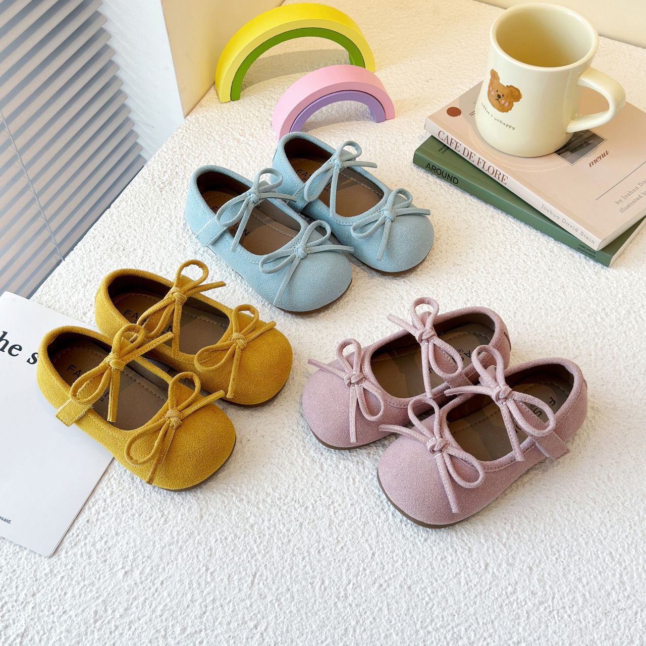 Stylish Soft Sole Girl's Shoes 2025 New Spring and Autumn Ballet Shoes Baby Leather Shoes Mary Jane Little Girl Princess Shoes