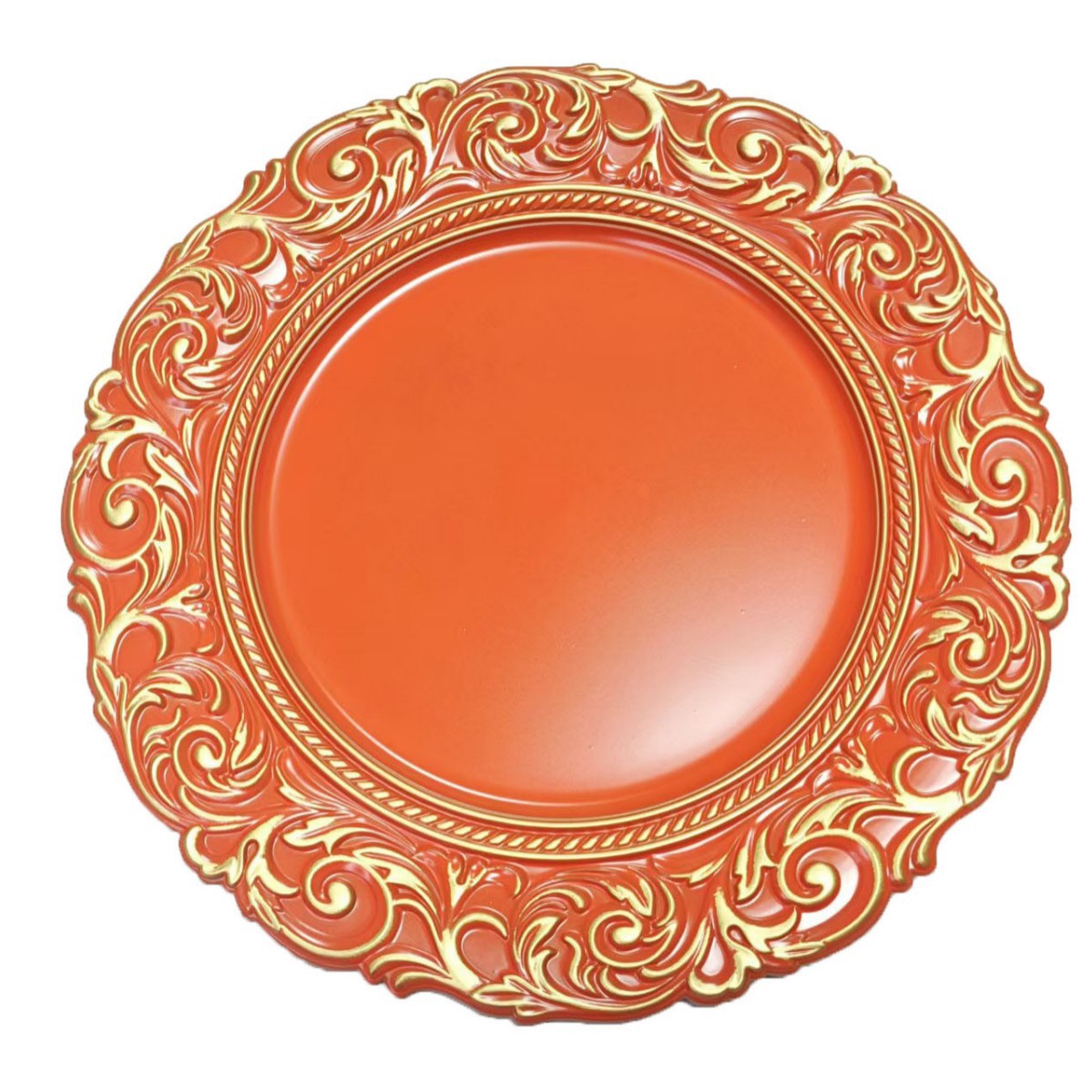 Fábrica de suministro de platos retro europeos almohadillas de banquete diseño artesanal de alta calidad platos antiguos fabricantes de platos grandes