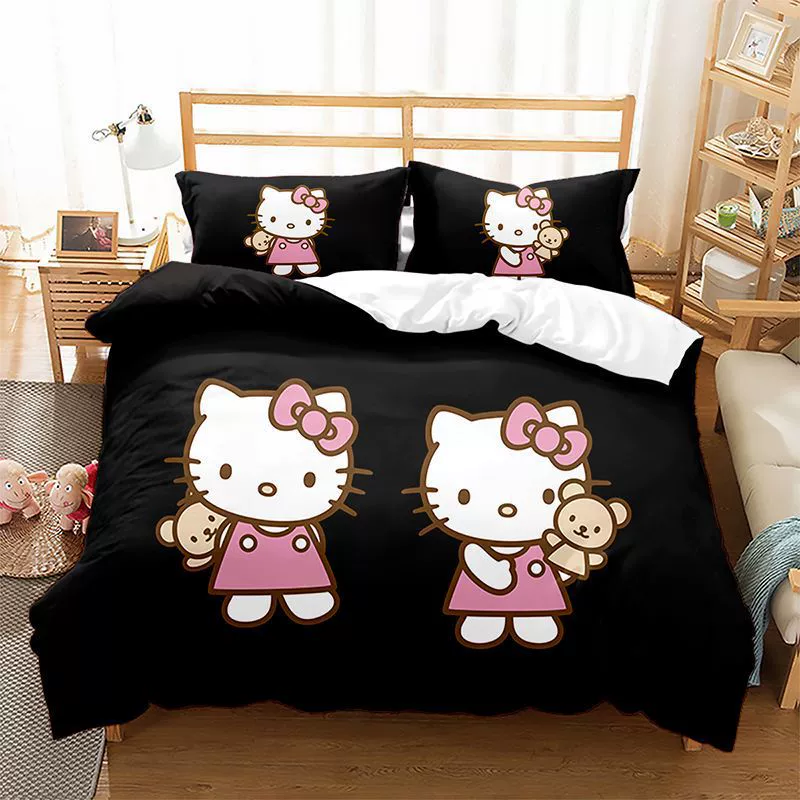 Постельное бельё Hello Kitty, наволочка, комплект, Amazon, 3D, набор из 3 предметов