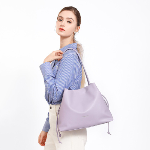 Small Square Han-style Vintage Niche High-end Chic Fairy Drawstring Handbag Fashion Versatile Simple Women's Bag