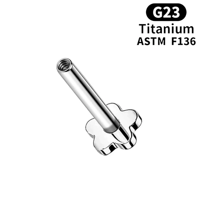 Пирсинг губ, серьги, сменные аксессуары сердце, G23, 1.2×6мм, DIY