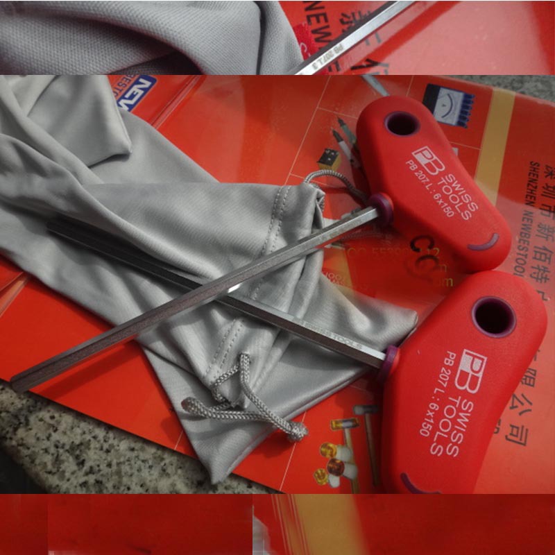 PB T型加长内六角扳手PB207L/3平头标准工具钢公制六角匙棒杯头螺