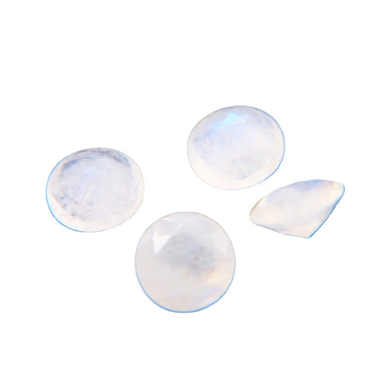 Organic gemstone for ring, moonstone, 5mm
